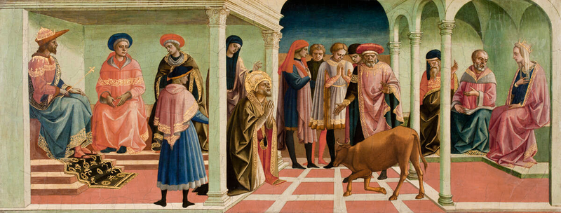 Das Stierwunder des hl. Silvester