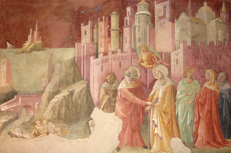 Joachim und Anna begegnen sich an der Goldenen Pforte