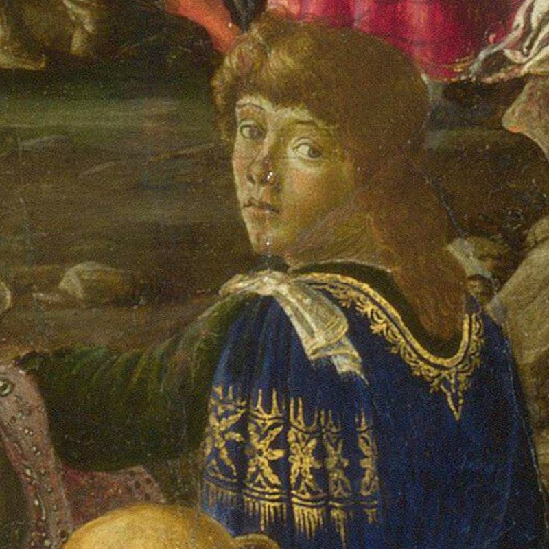 Bildnis 1 in Anbetung der Könige (Tondo)