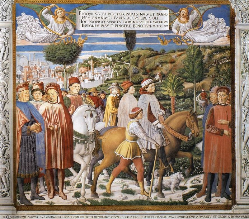 Abschied des hl. Augustinus von Rom