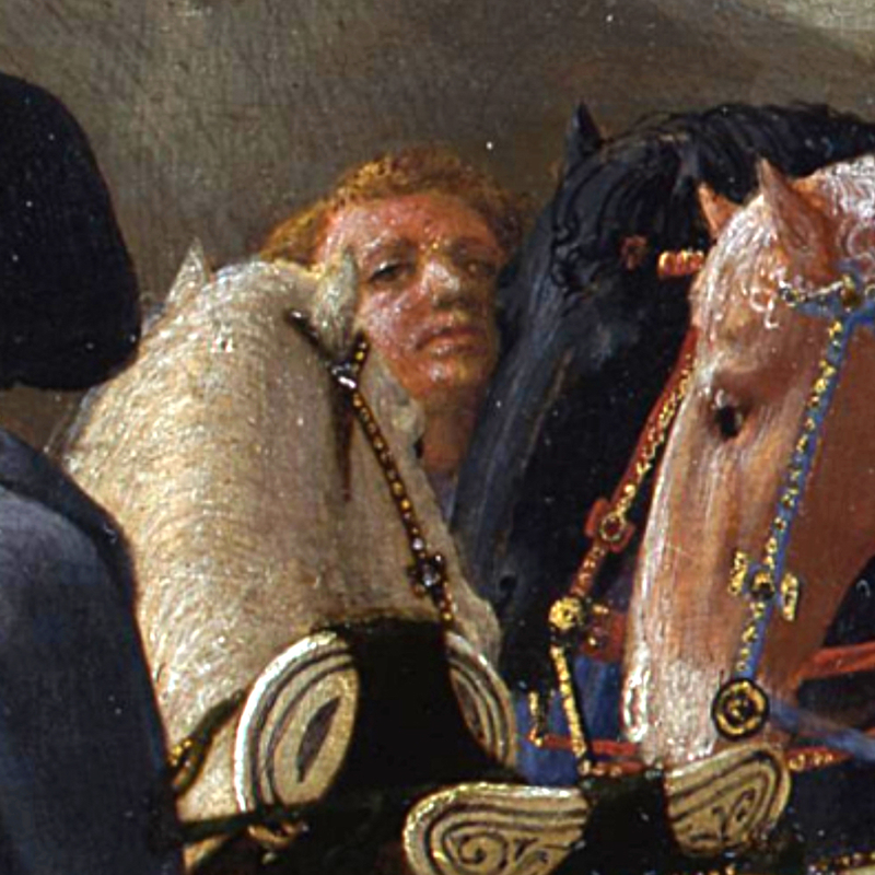 Bildnis 1 in Die Anbetung der Könige (Pisaner Altar)