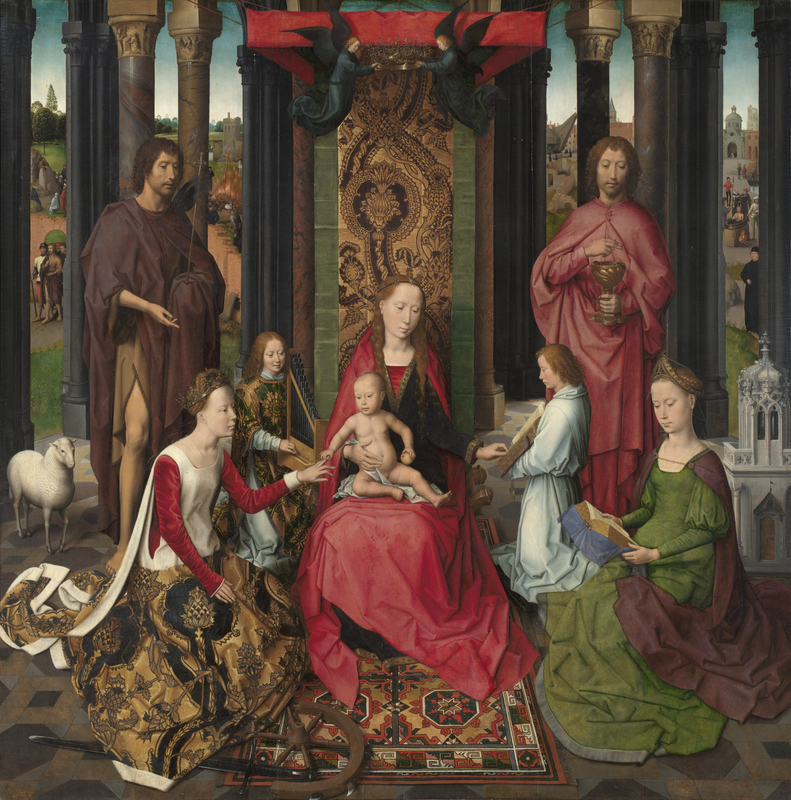 Thronende Madonna mit Kind