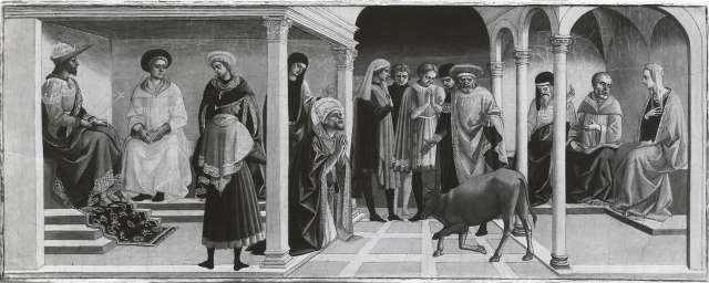 Predella mit Szenen aus dem Leben des hl. Silvester