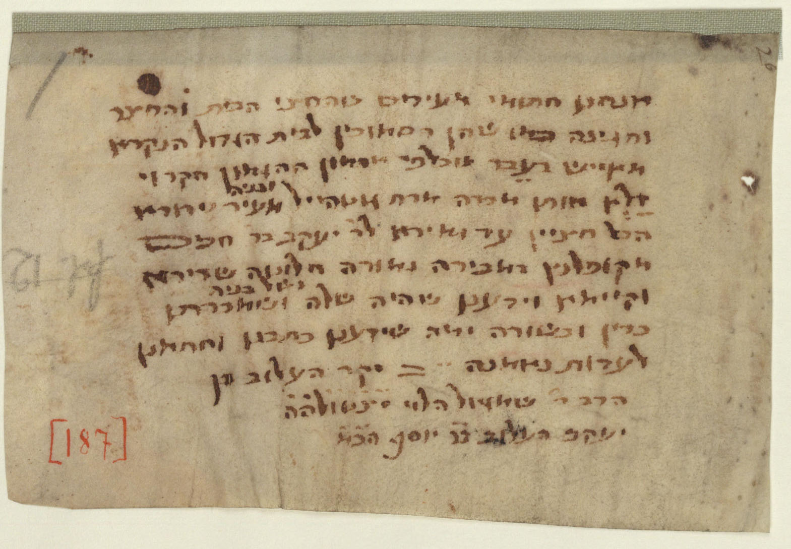 Manuscript image 1 for Folio None