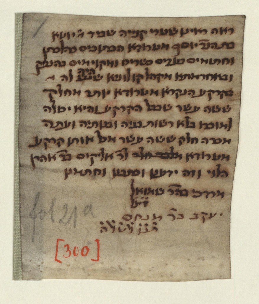 Manuscript image 1 for Folio None